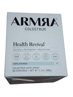 ARMRA Colostrum Health Revival Unflavored Jar 60 Servings 2.1oz Sealed NEW